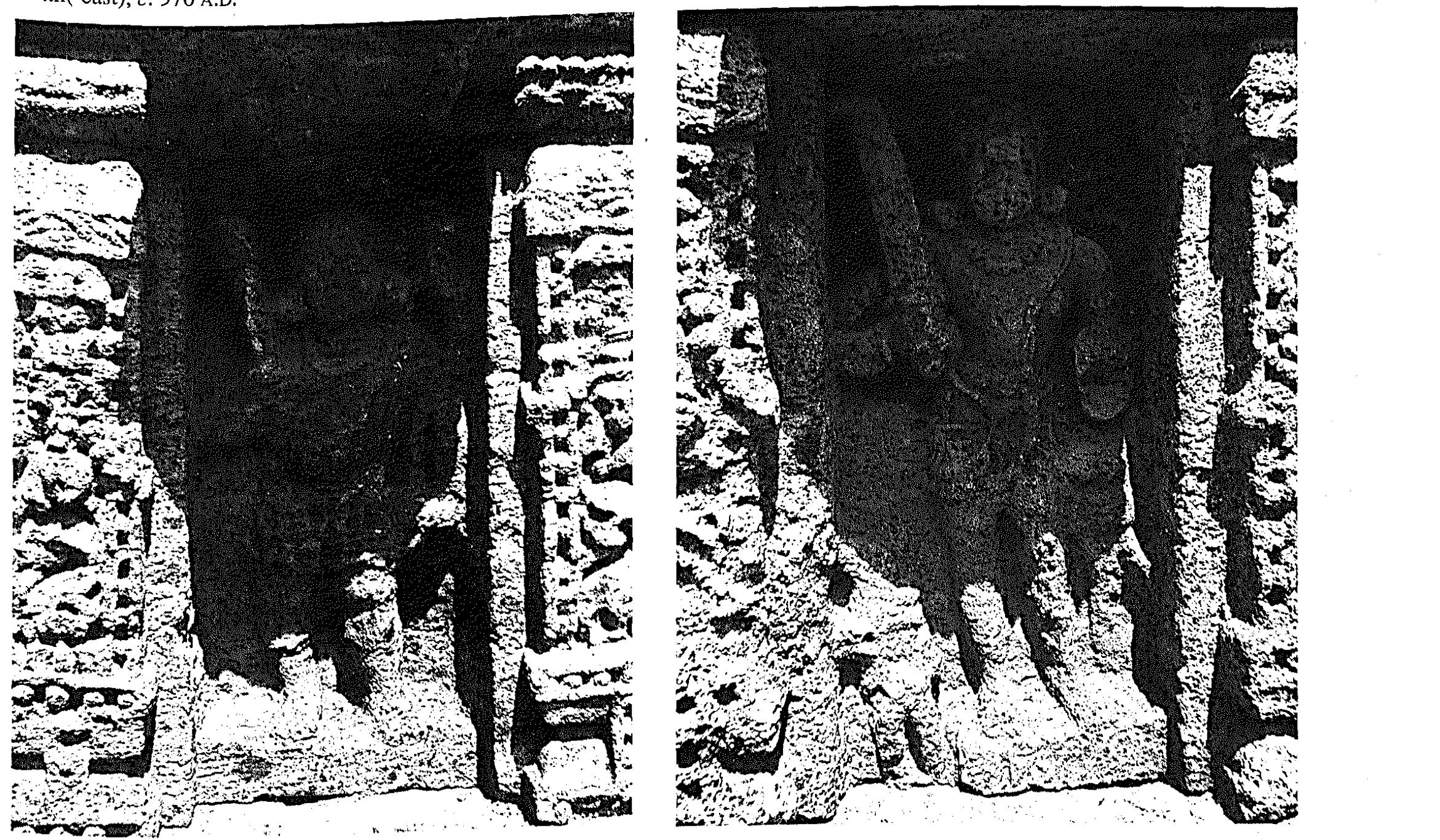 Fig. 252 Nairrta, GaneSwarpur, Paficapindava Temple, subshrine, south(-west), c. 970 A.D.* 