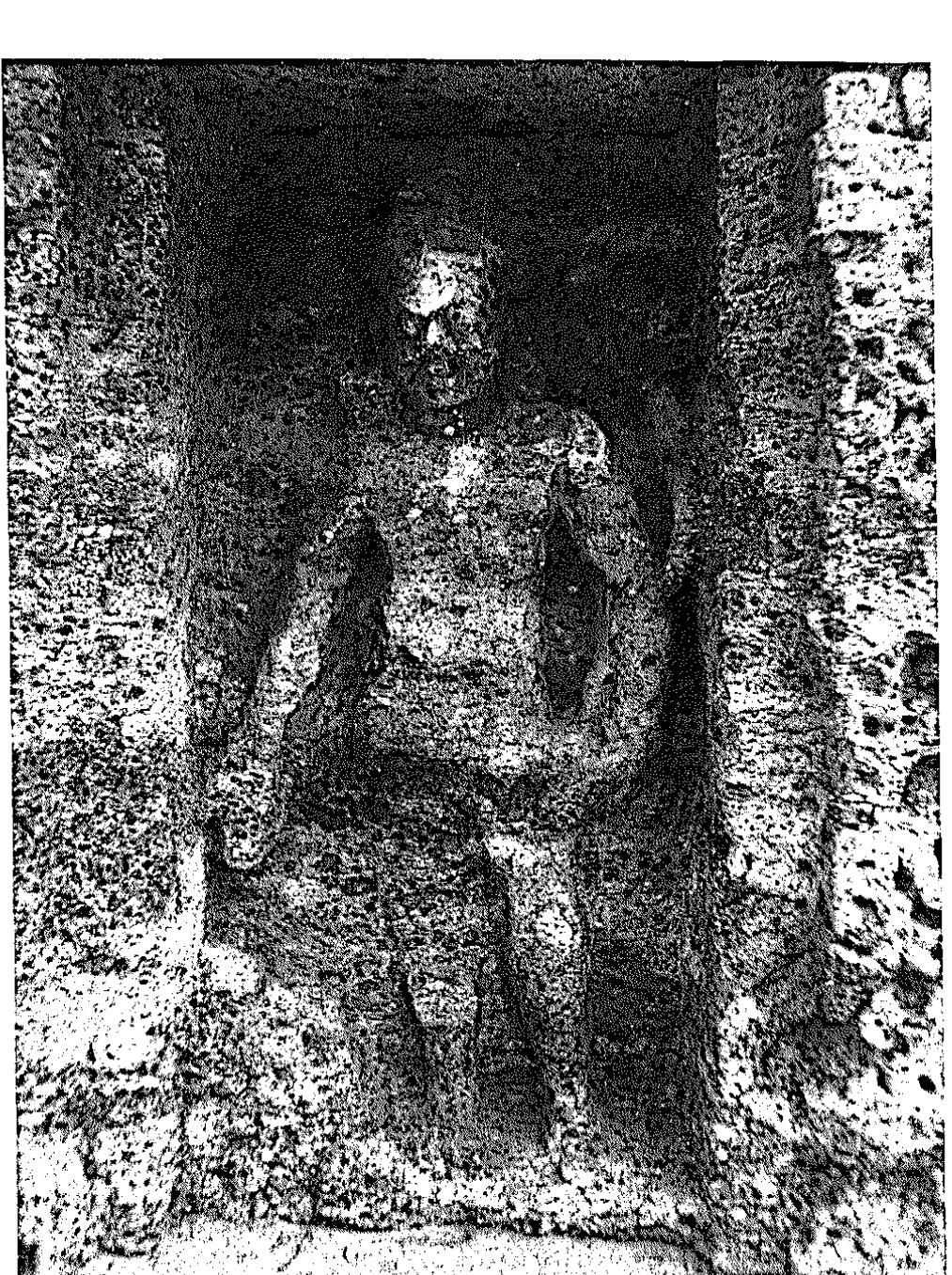 Fig. 253 Varuna, GaneSwarpur, Paficapandava Temple, subshrine, (south-)west, c. 970 a.D.* 