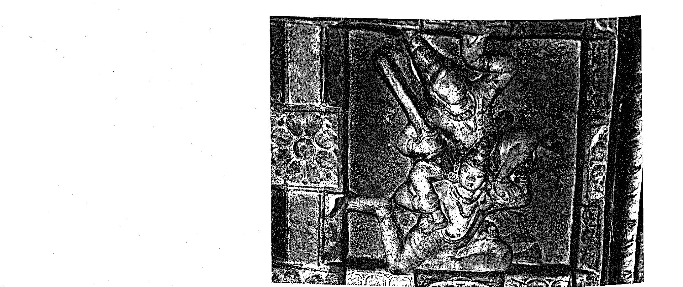 Fig. 270 Nairrta, Dharmaputi, Mallikarjuna Temple, ceiling, c. 9th century  Fig. 269 Yama, Dharmapuri, Mallikarjuna Temple, ceiling, c. 9th centiiry 