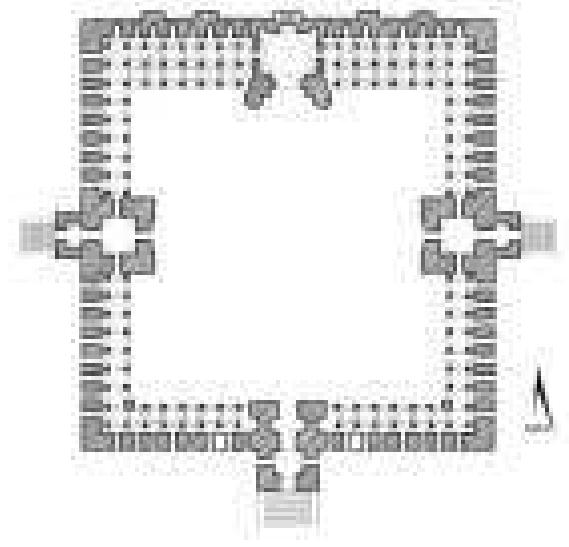 Split Mosque Figure 7 - from MOSQUE ARCHITECTURE IN DELHI : CONTINUITY