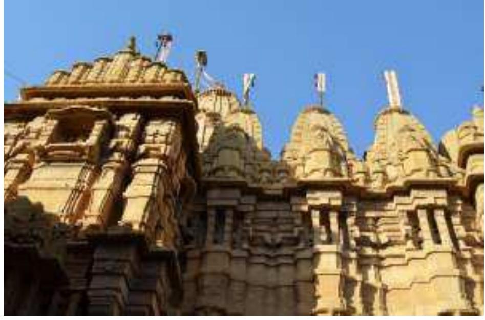 Figure 10 Exteriors of Jain temple at Jaisalmer  a fine ornamentation and sculptural work in its owr style. 