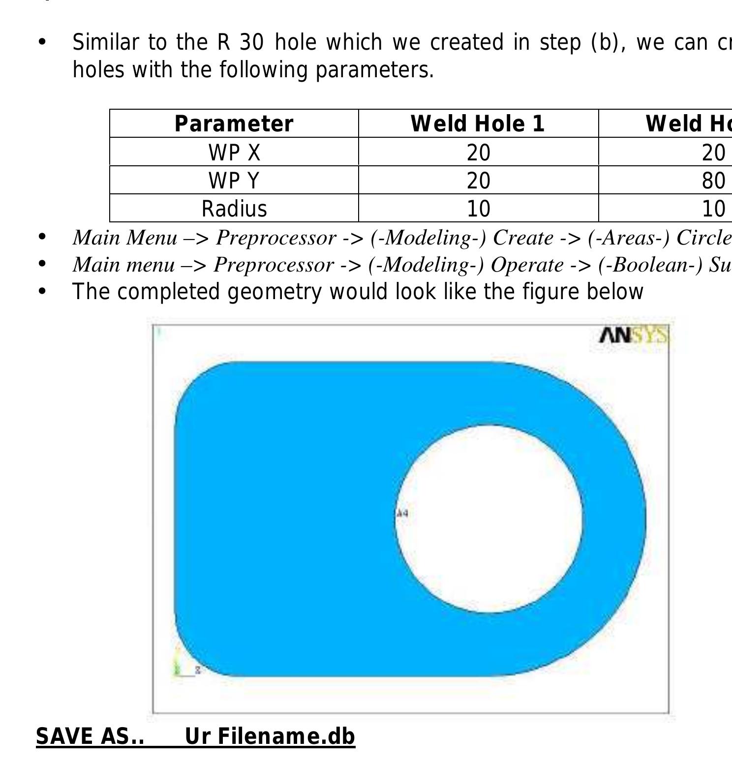 Figure 7 - ANSYS 5.6 Tutorials Lecture # 2 -Static
