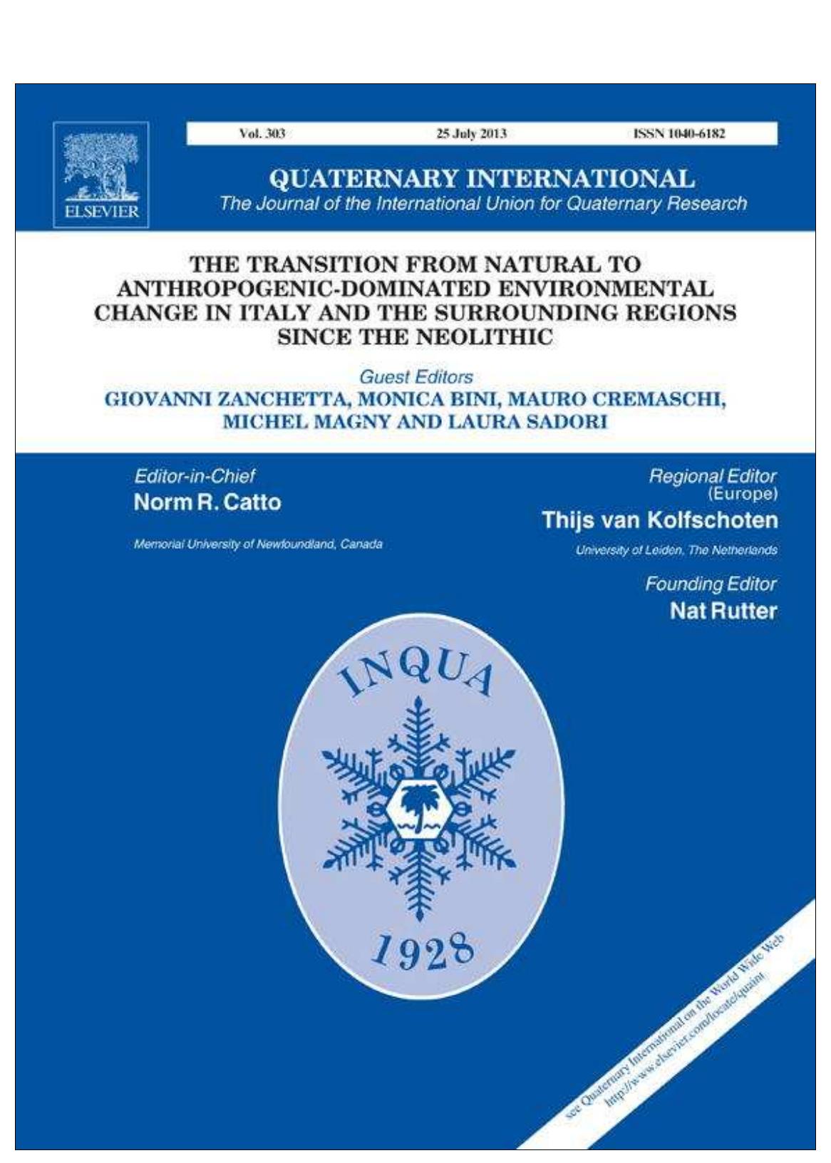This article appeared in a journal published by Elsevier. The attached  copy is furnished to the author for internal non-commercial research  and education use, including for instruction at the authors institution and sharing with colleagues.  Provided for non-commercial research and education use Not for reproduction, distribution or commercial use. 