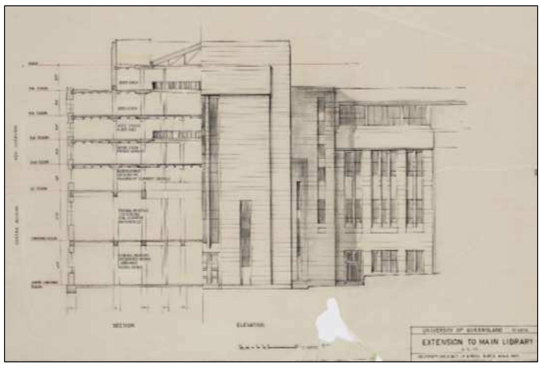 James Birrel Library 3: birrell's plan for the library extension**