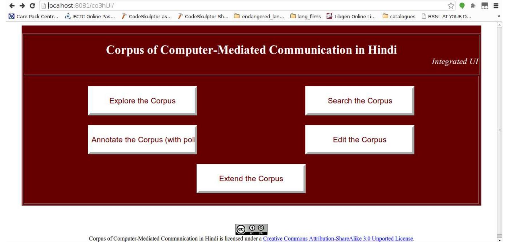 1: user interface for accessing co3h fig. 4.2: user