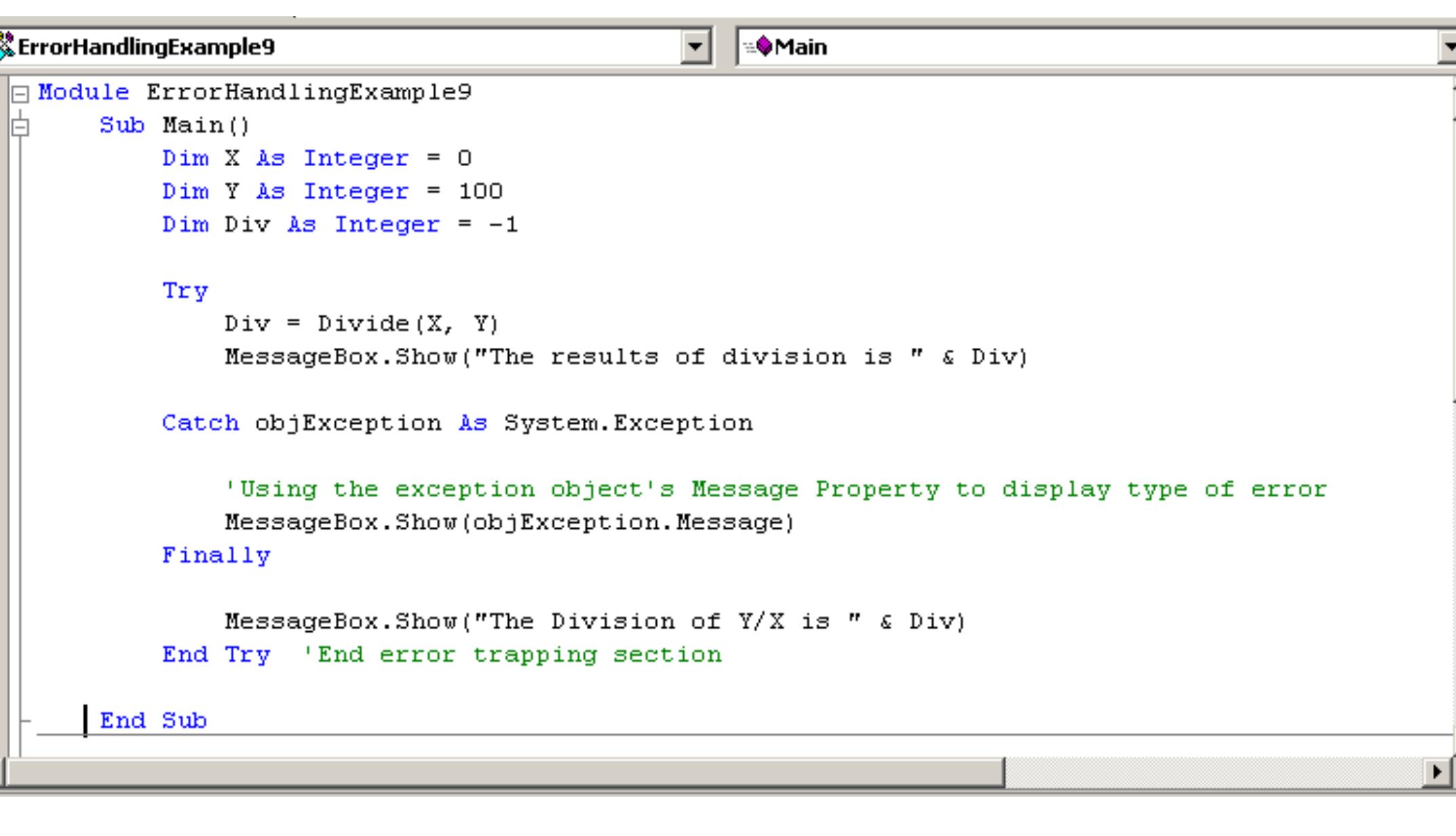 Table 10 - from VISUAL BASIC LECTURE NOTE: A-Z MADE EASY