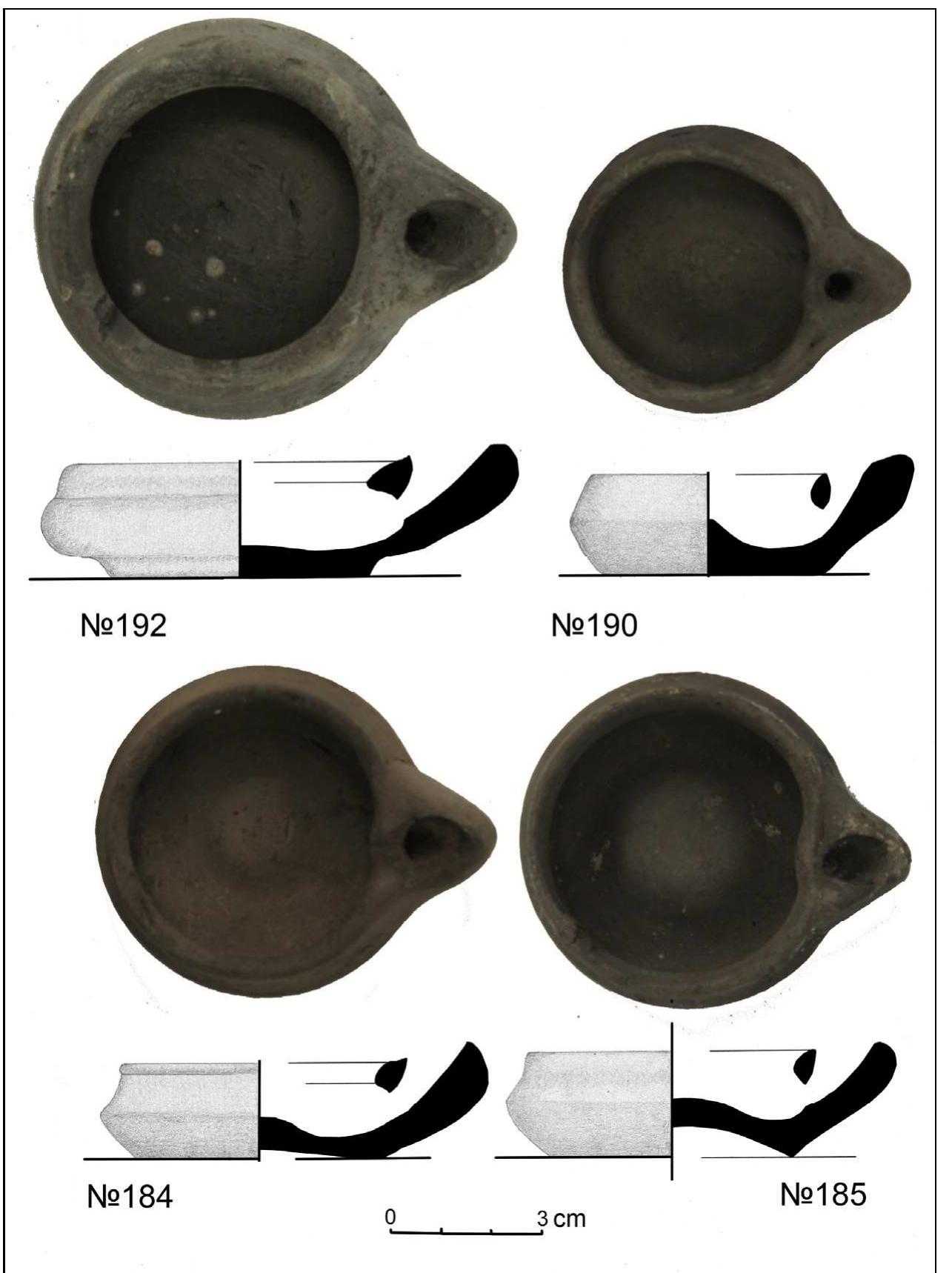 Greyware Some examples of greyware lamps found in the filling of the