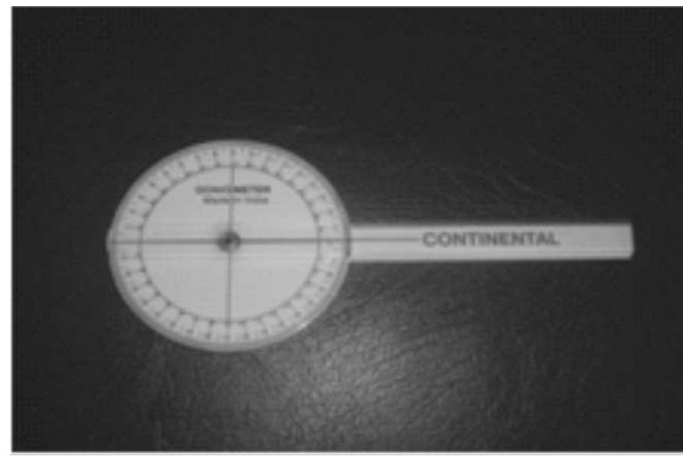 Drop Goniometer Figure 40 - from Computerised Dynography in Hemiparesis:
