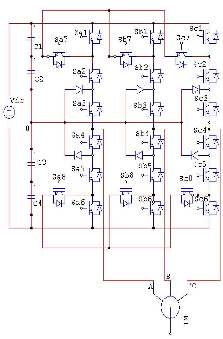 Proposed block diagram of 5-level npc inverter dtc im drive
