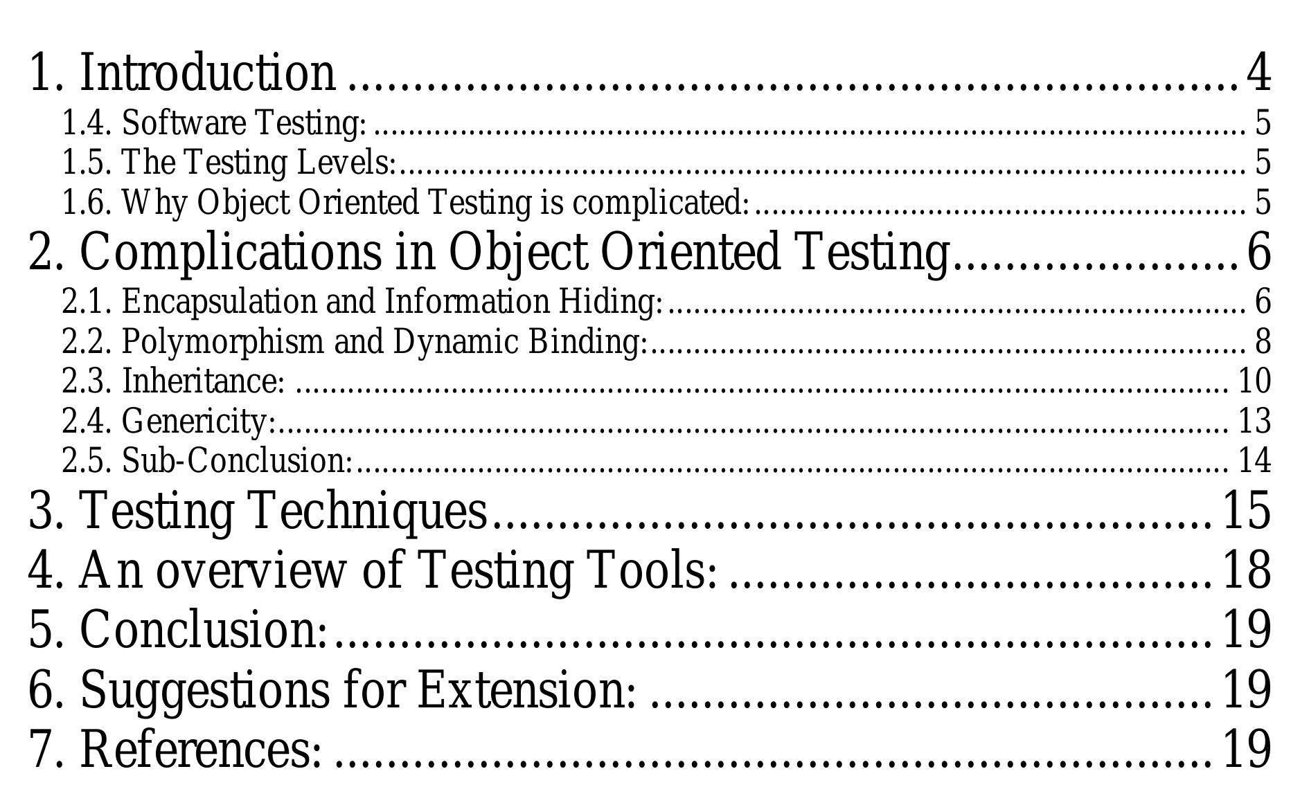 (PDF) Testing Object Oriented Software