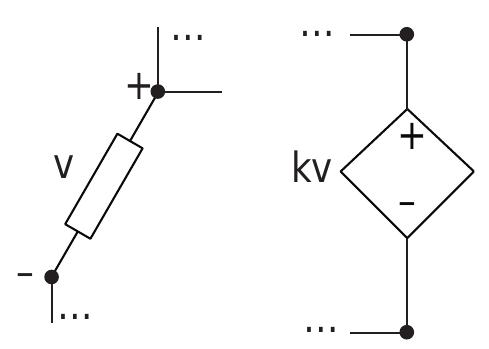 A dependent source is either a voltage or current source