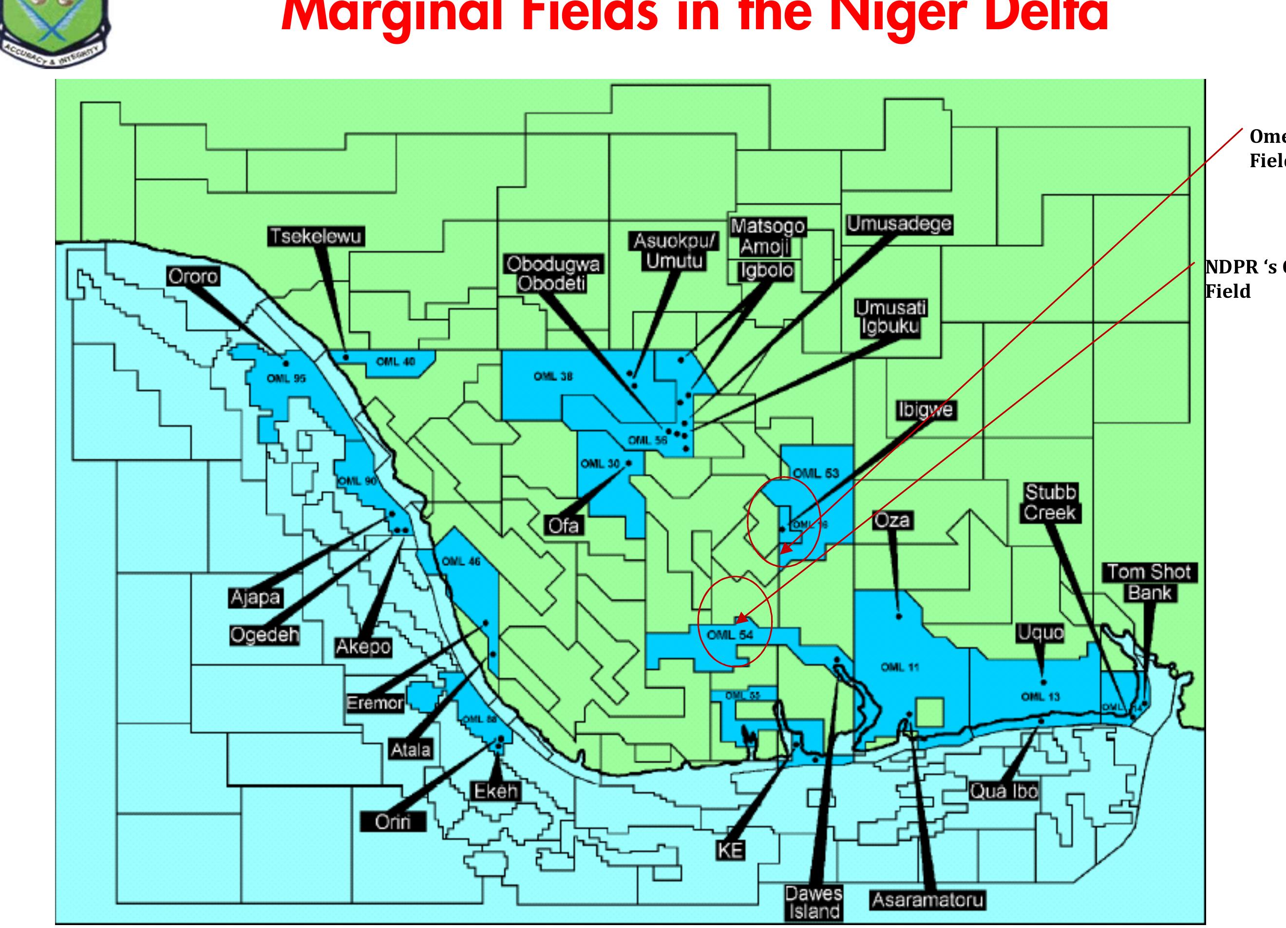 Map of the niger delta oil producing region showing the
