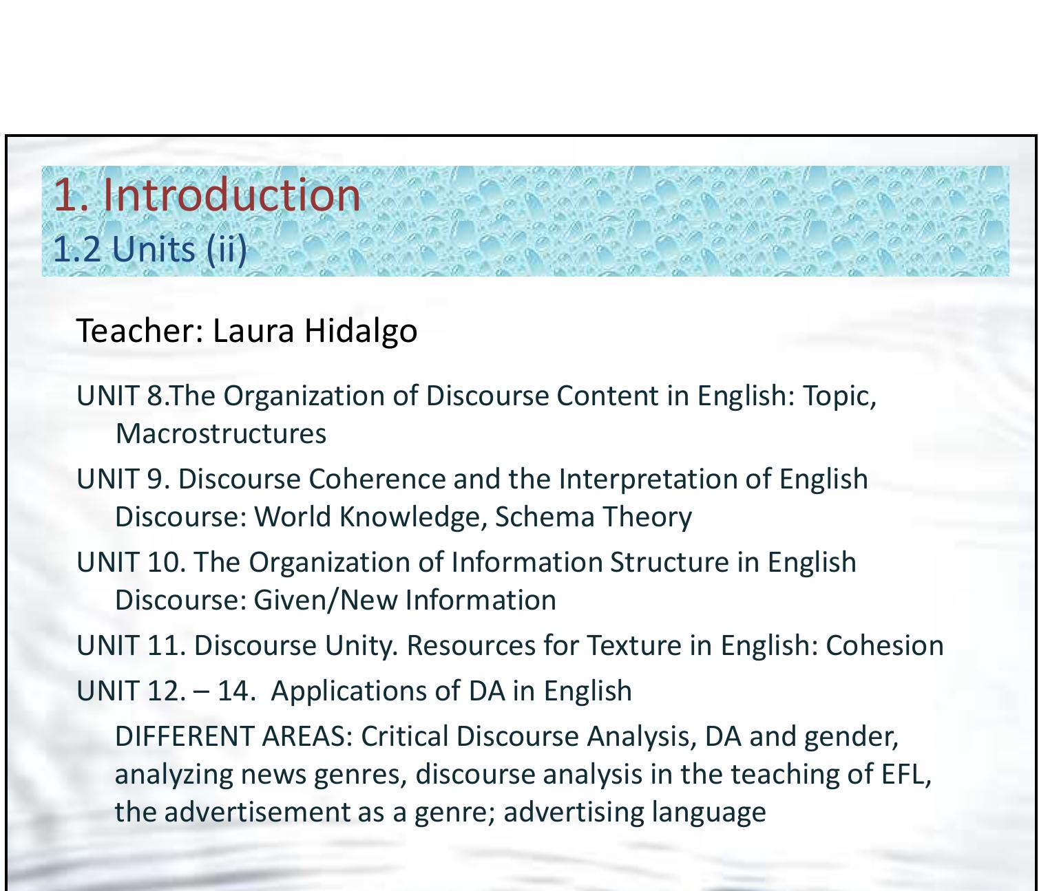 Figure 4 - English Discourse Analysis