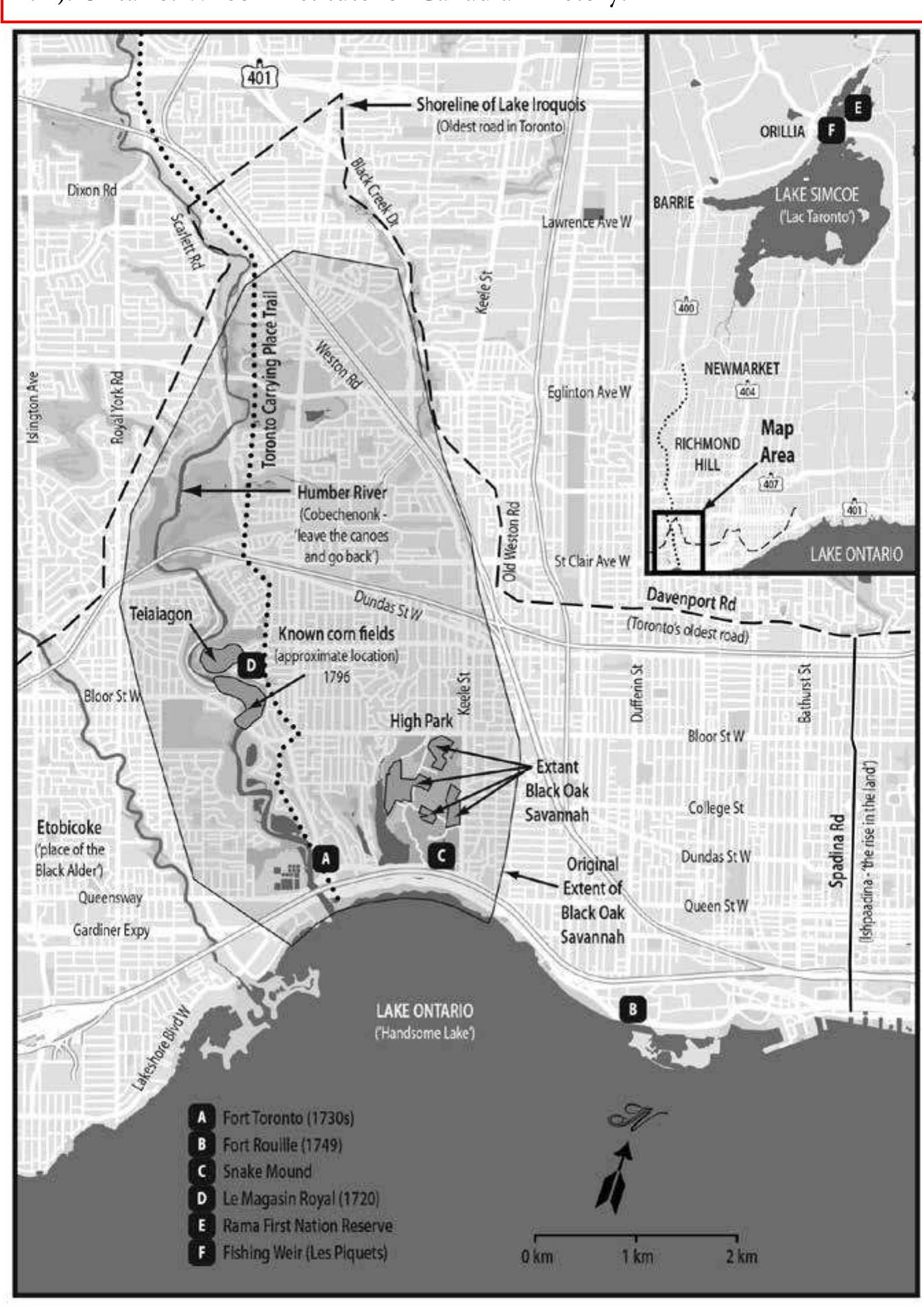 Lost Rivers Map Toronto (PDF) The Indigenous Environmental History of Toronto, ‘The Meeting Place’