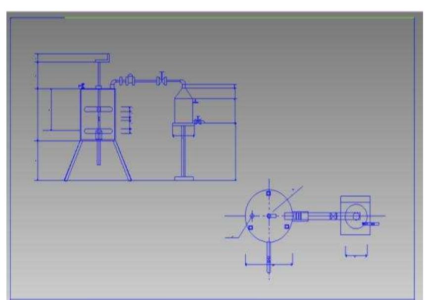Digester Draw Detailed drawing of the digester fig.2: labelled drawing of
