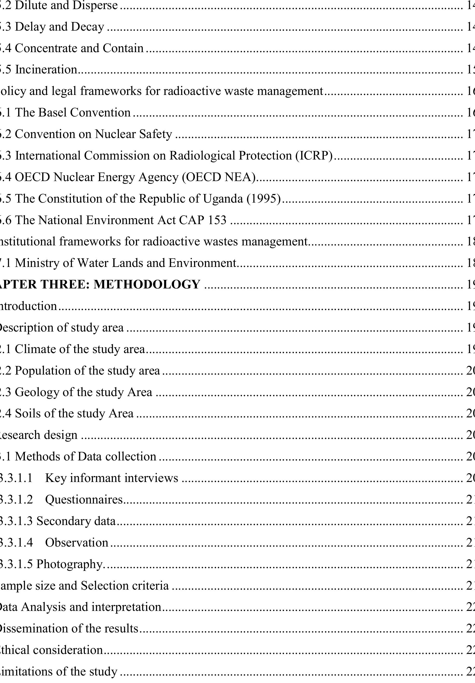 Table 2 - from Management of medical radioactive wastes
