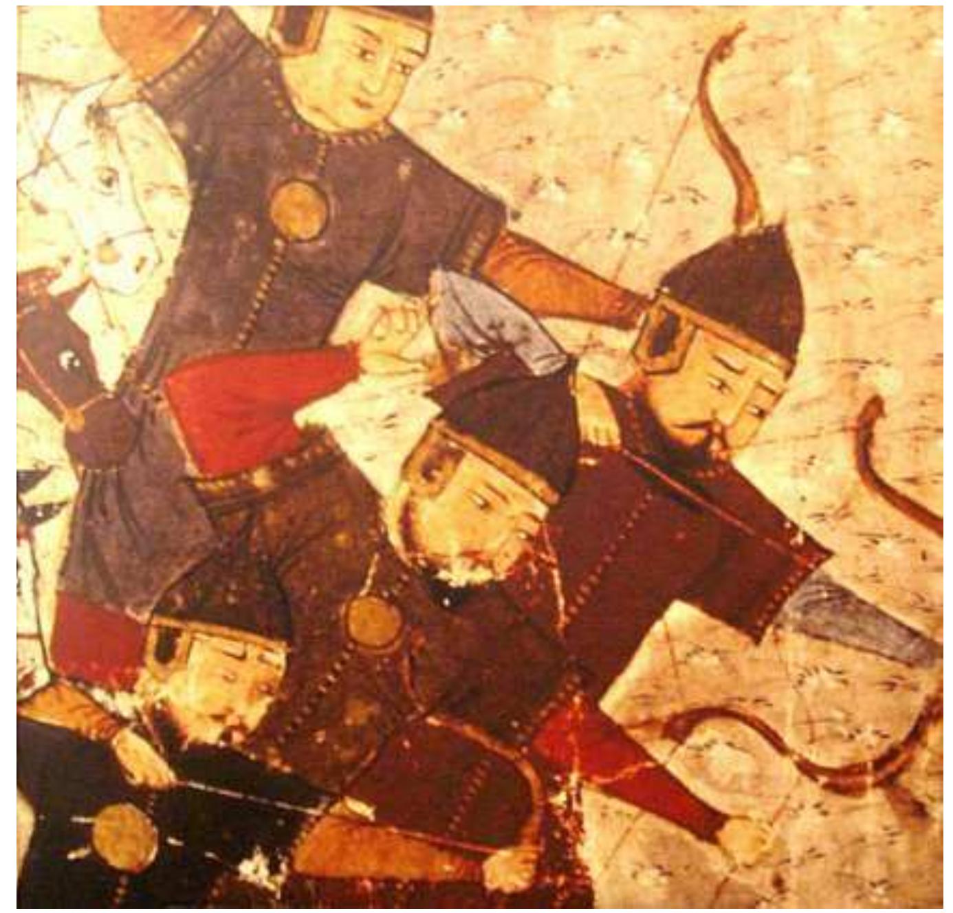 Mongol soldiers by Rashid Al-din Hamadani-14th Century Persian historian