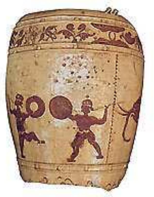 Tran soldiers - vase at The National Museum of Vietnamese History —- Hano ‘The Mongols crossed into Dai Viét by land and advanced south but they found that they had to cross many rivers along the way. Unlike in 1258 when the Tran had the advantage of their superior navigation skills over the Mongols, this time, the Mongol campaign in southern China had taught them similar skills. As they did not come with a waterborne force, Togan ordered general Omar Batur to establish a boat yard and build a number of boats, using local materials. When they had enough boats, Togan and Omar resumed their attack with a combined force of cavalry and river boats. The following battles between the Mongols and the Vietnamese were long and inconclusive. It was a situation similar to a hide and seeks, involving cavalry forces and foot soldiers on land and thousands of river boats of both sides.°© On the Vietnamese side, the emperor Tran Nhan Téng led a naval force himself, as commander of his imperial guards, said to amount to thousands of men.°7