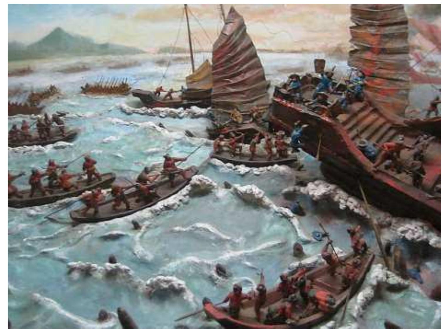 Model of the Bach Dang battle — National Museum of Vietnamese History — Hanoi