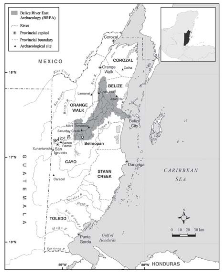 Figure 53 - from Thomas H. Guderjan. Landscapes and Maya