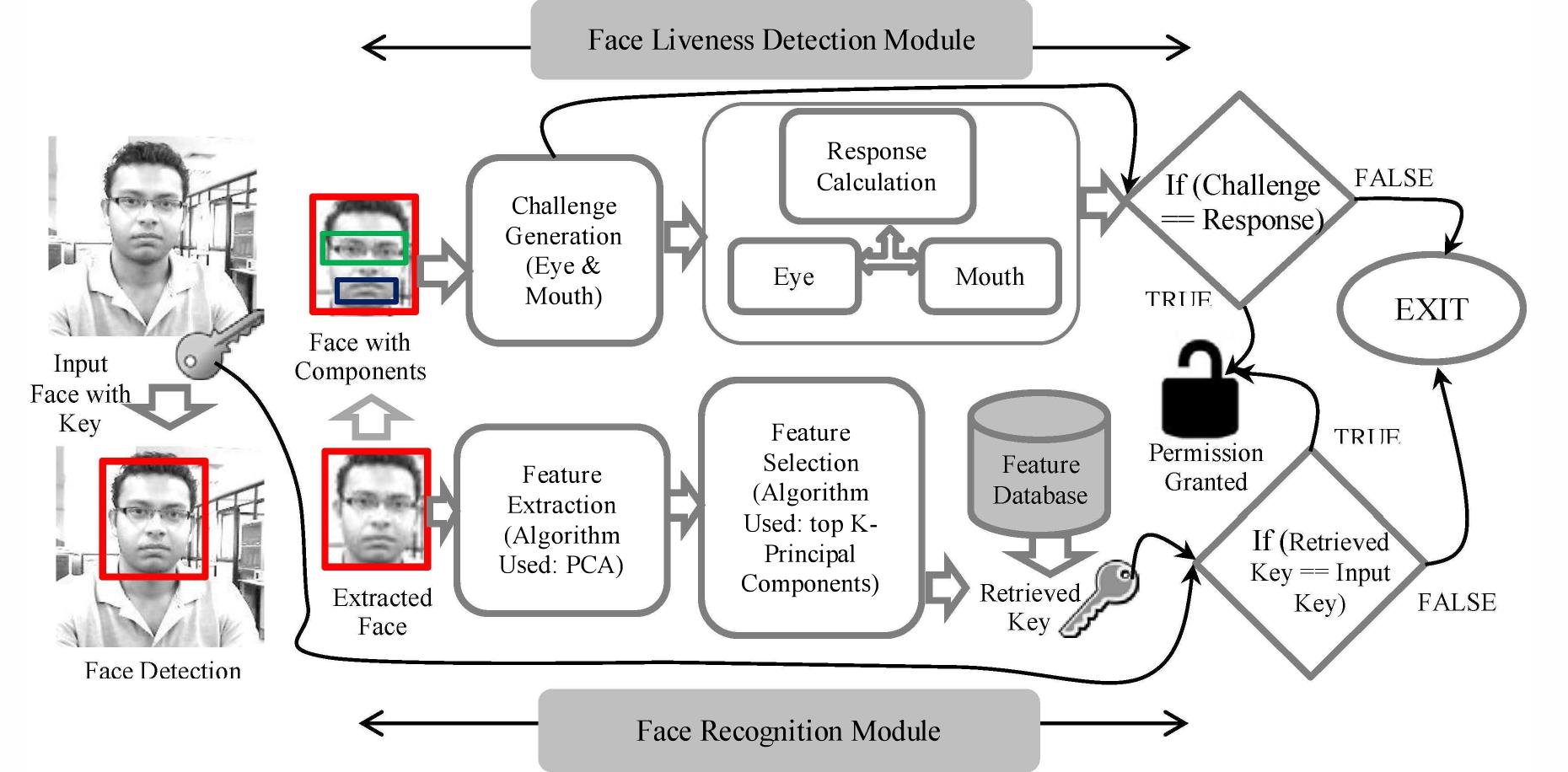 (PDF) Face Recognition with Liveness detection using eye and Mouth Movement
