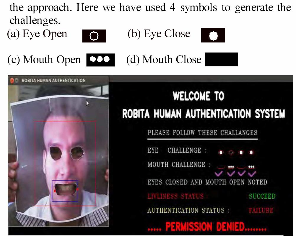 Figure 3 - Face Recognition with Liveness detection using
