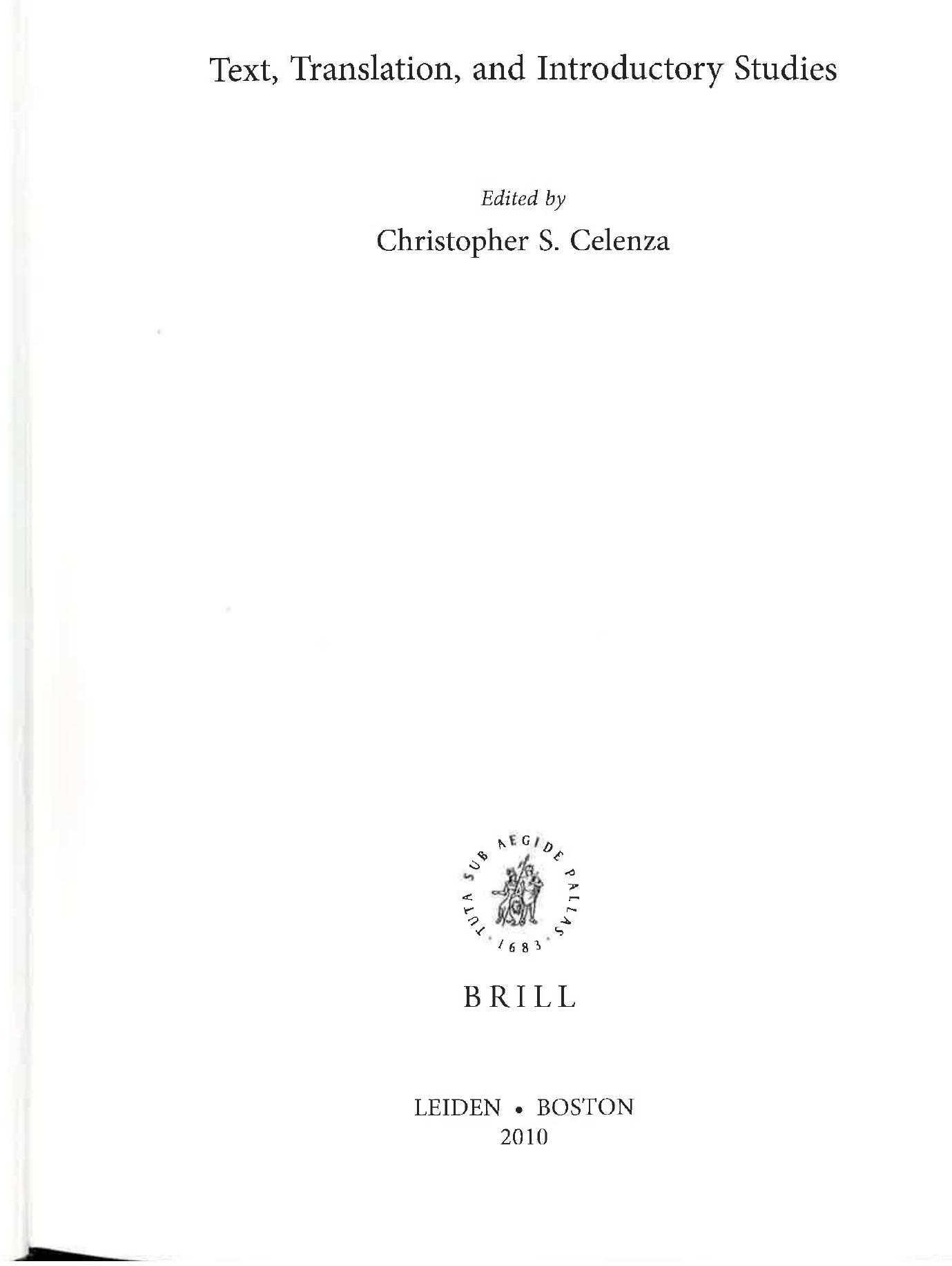 Angelo Poliziano’s Lamia 