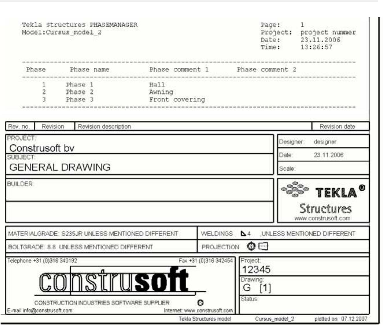 (PDF) Tekla Structures -Steel Detailing Basic training Drawings