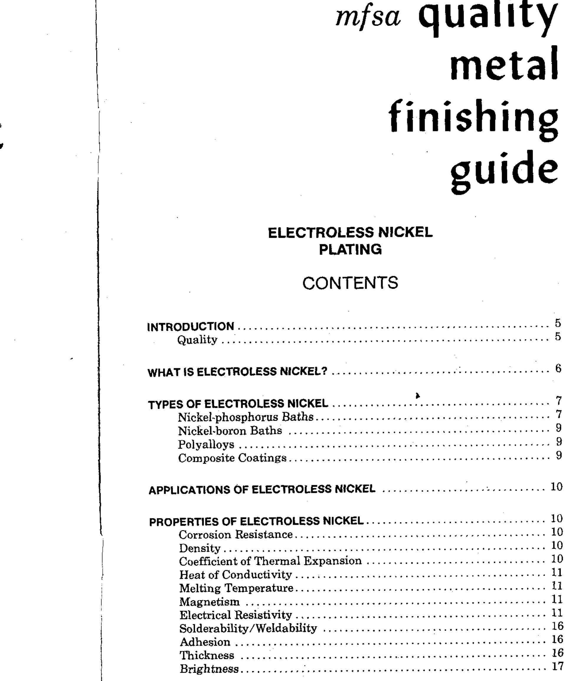 Figure 3 - Electroless Nickel Plating Quality Metal