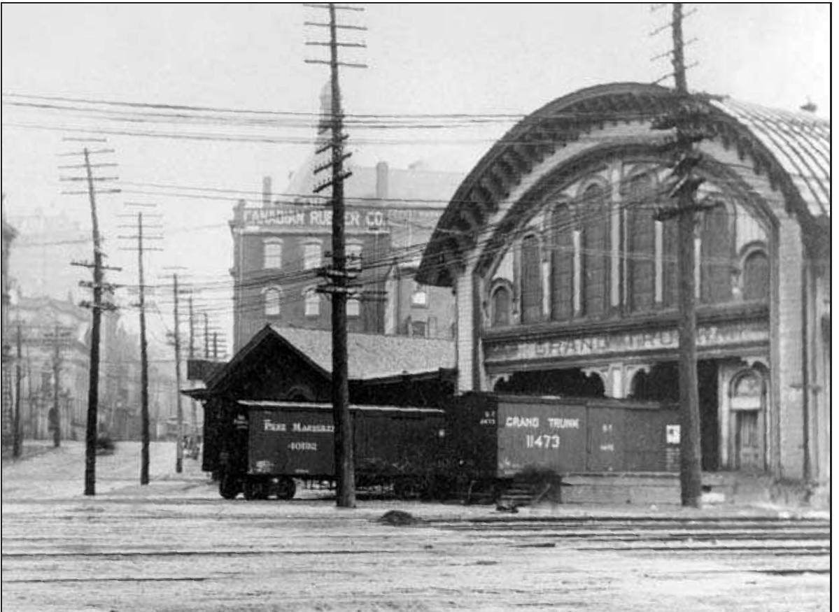 Below: the grand trunk railway absorbed the great western in