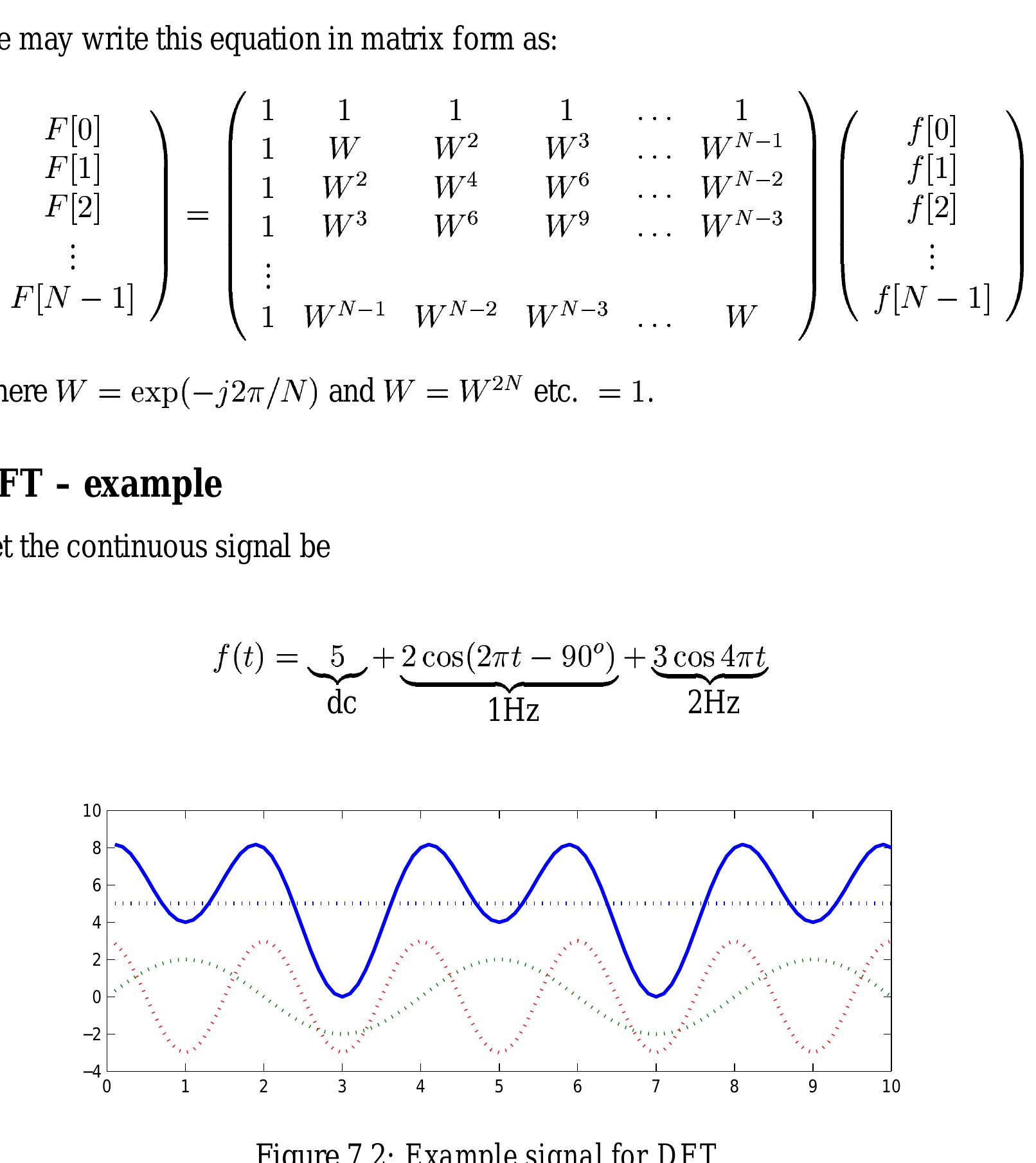 (PDF) Lecture 7 -The Discrete Fourier Transform