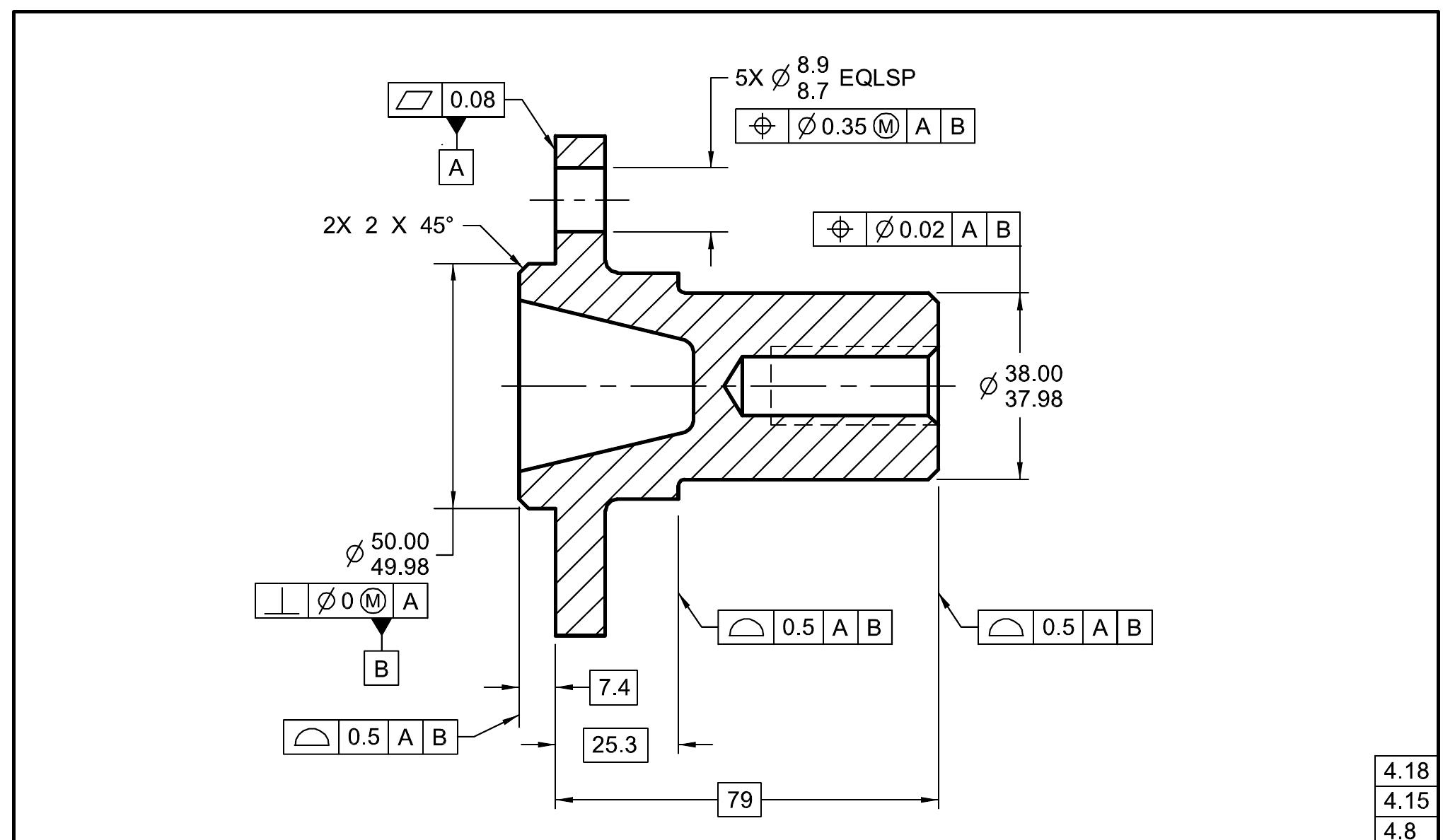 Figure 124 - A N I N T Dimensioning and Tolerancing