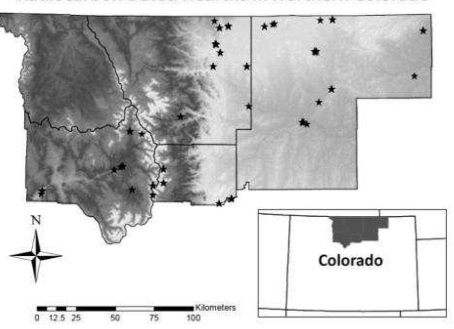 FIGURE 3. Distribution of radiocarbon dated features across the study area. 