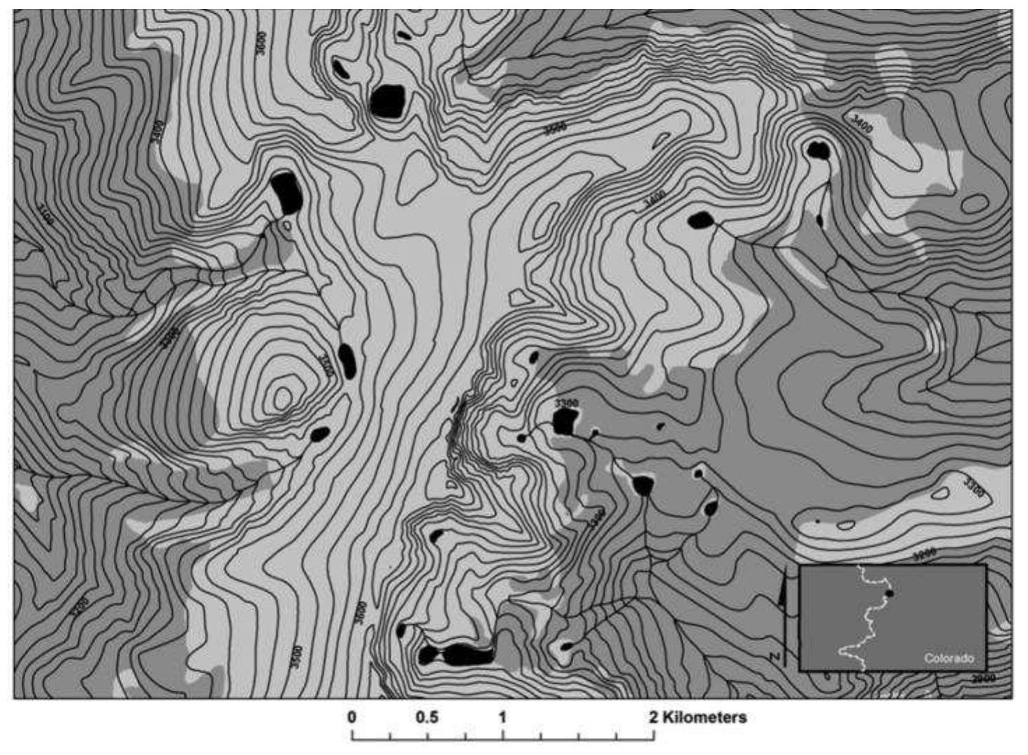 tion database, so upcoming work will involve revising these site forms and resubmitting them to the Colorado Office.  tain one to ten, two sites contain 11 to 20, two contain between 30 and 40, and one contains over 40. Quite sim- ply, there are a relatively large number of small game drives and a small number of large ones, in terms of the total length of rock alignments and total number of hunt- ing blinds (Figure 2). The number of cairns per site is most often related to a specific design element of certain game drives (notably, drive 9) in which cairn alignments are utilized in the place of rock wall alignments, a con- struction technique that requires far less labor invest- ment and exhibits no discernable pattern, in terms of cairn quantity, between sites. Based upon the numbers from the 12 previously recorded game drives, the “aver- age” game drive at Rollins Pass contains around 670 