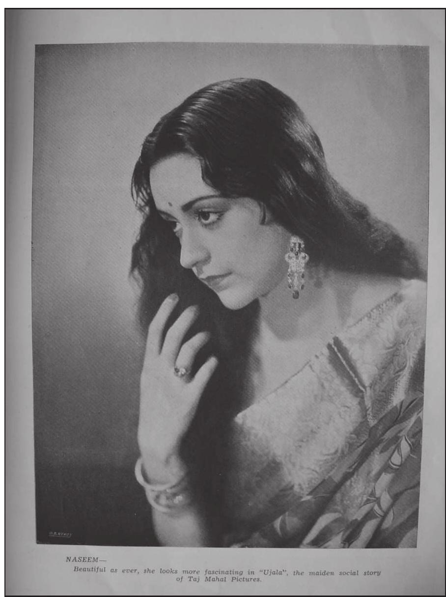 Image 8. A publicity plate for Ujala in filmindia, February 1942. 