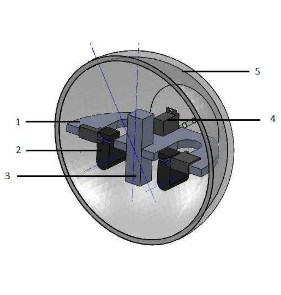 Figure 2 - Spherical Robot with Two Pendulum Driving