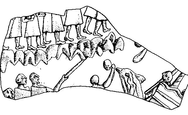 Fig. 34. Stone Vase from Epidauros.  Fig. 32. Mycenae, Silver Rhyton. 
