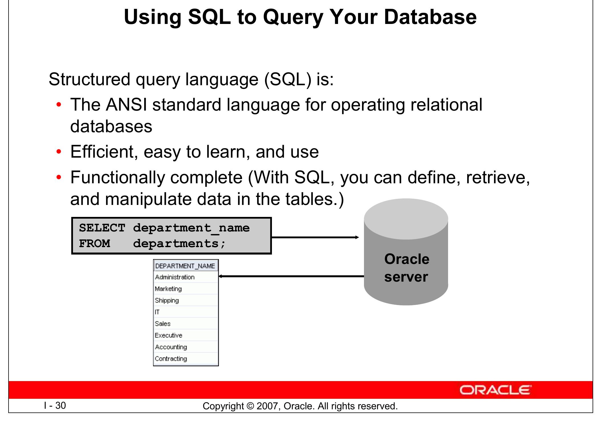 (PDF) Oracle Database 11g SQL Fundamentals I (Vol1)