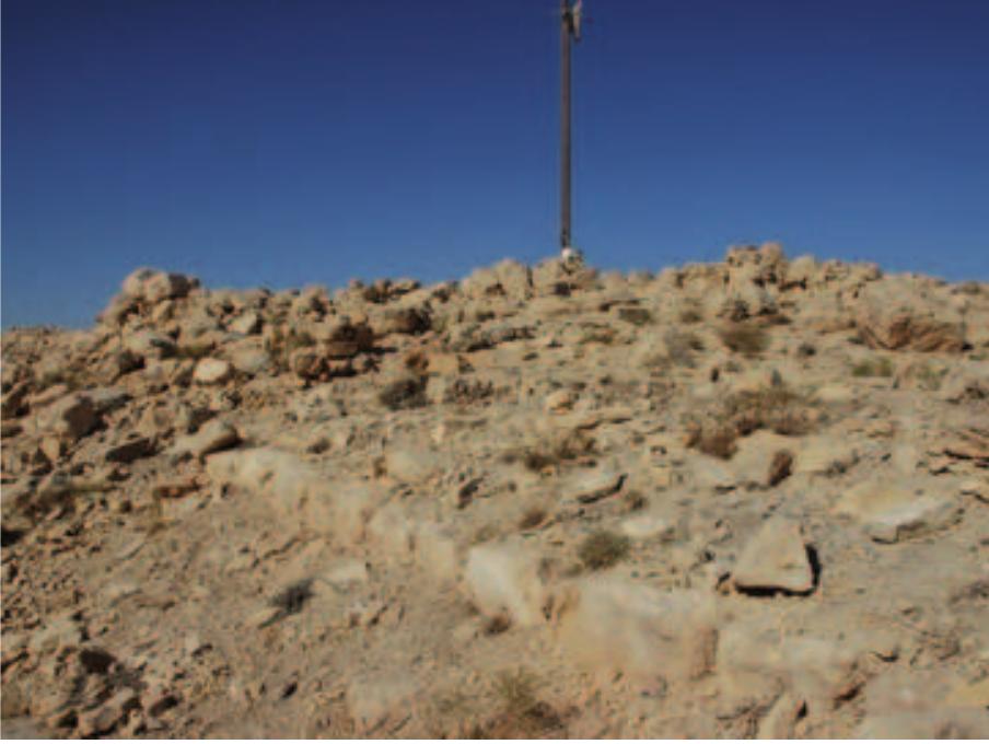 Fig.15. The remains of the tower at Rajif looking to the east (photo S. G. Schmid). 