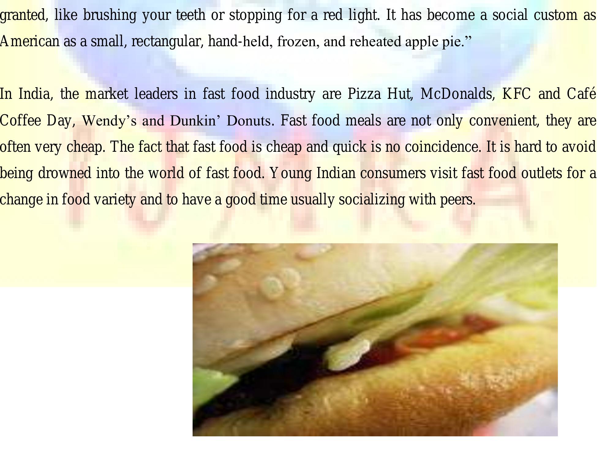 (PDF) Fast Food and Obesity in India