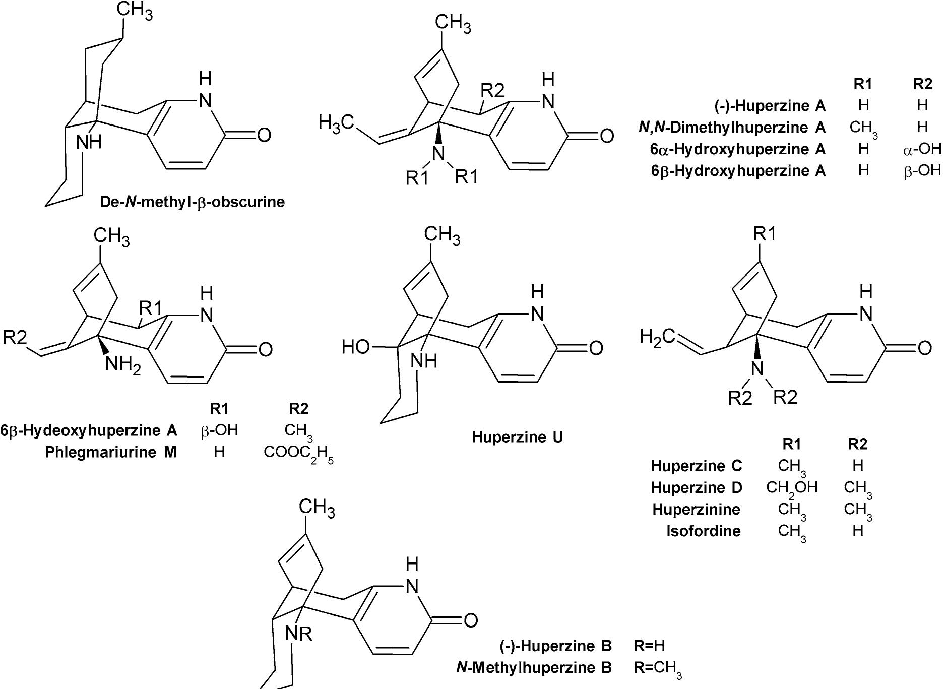 Lycodine (PDF) Huperzine A from Huperzia serrata: a review of its sources ...
