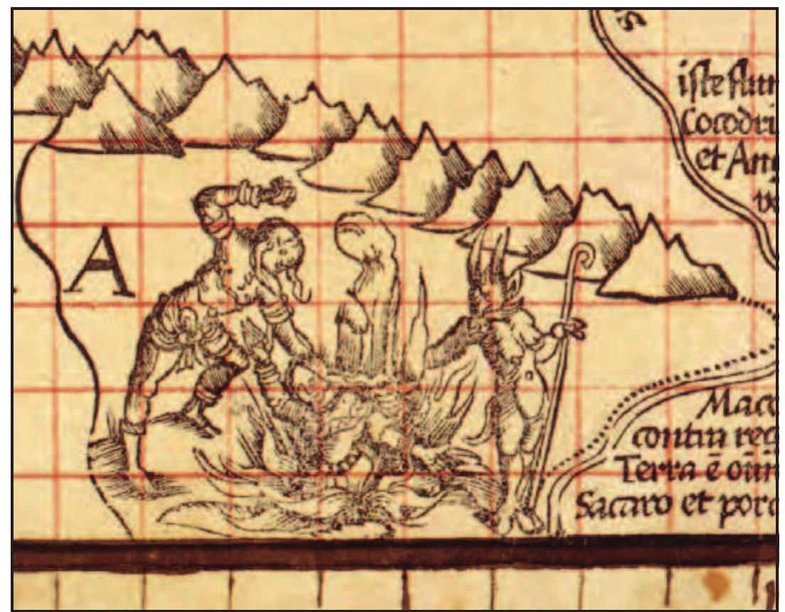 Figure 4 - from The Apianus World Map of 1520, Census and