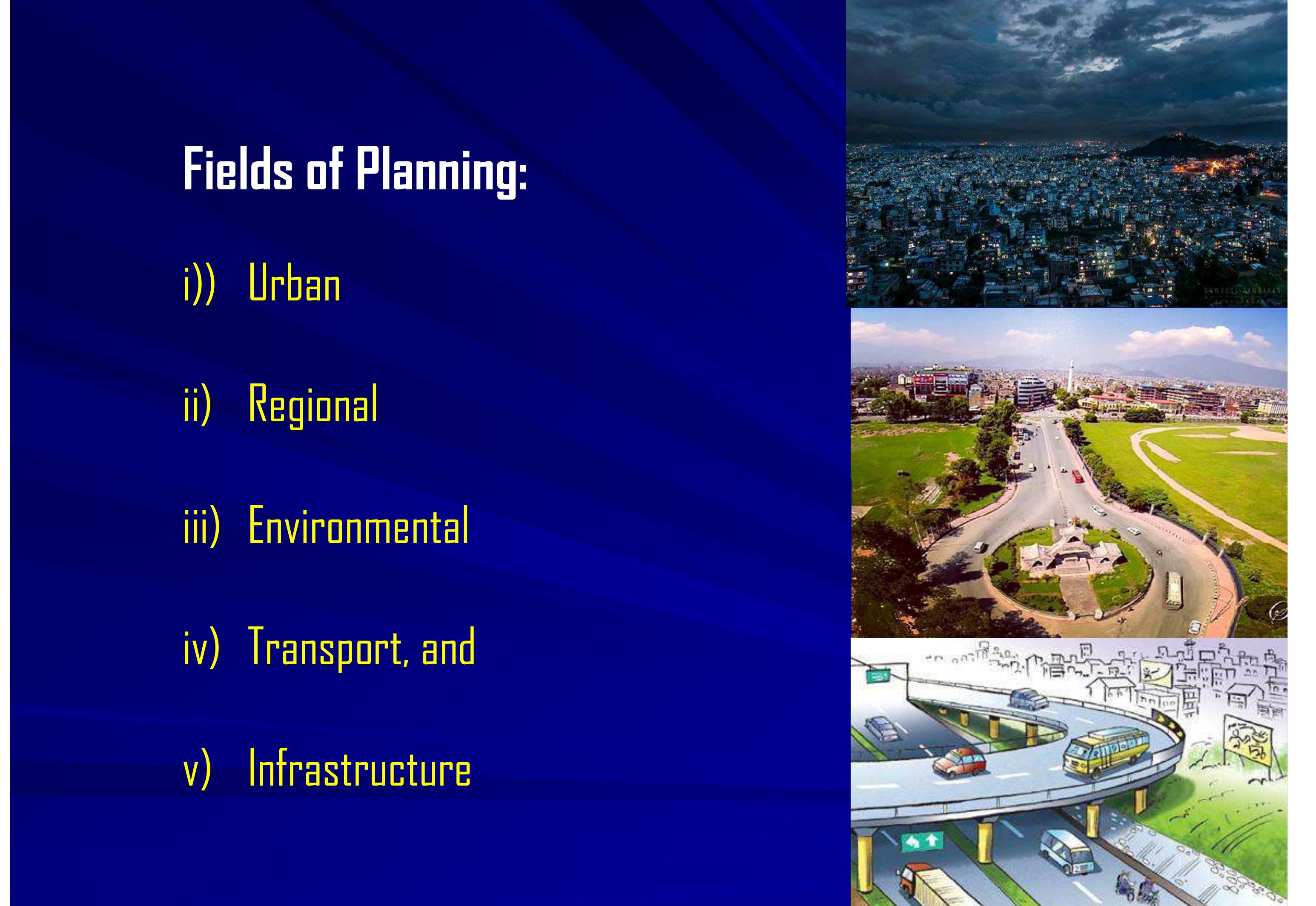 Figure 4 - Fundamentals of urban planning and development