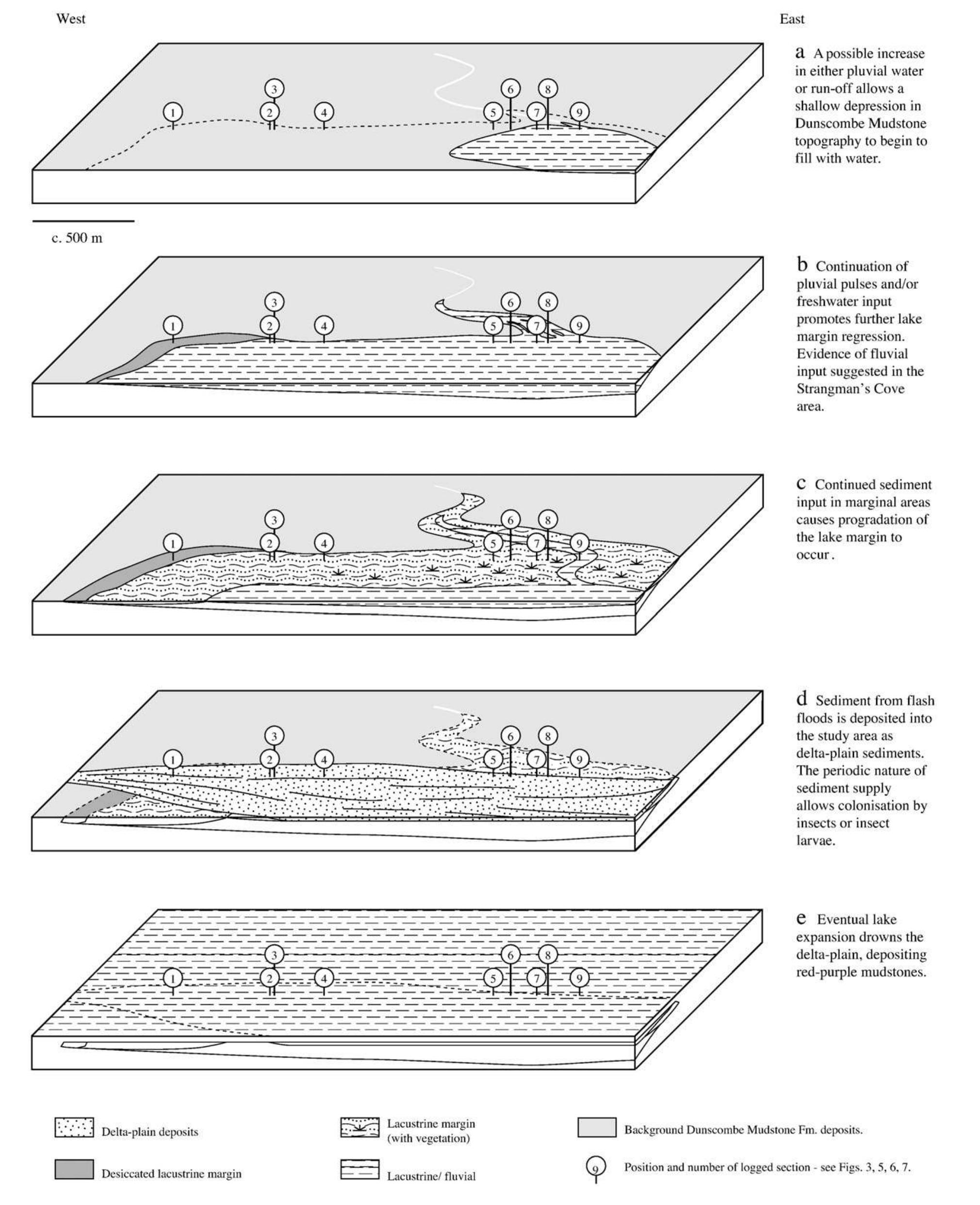 ‘ig. 11. schematic depositional model for the development of