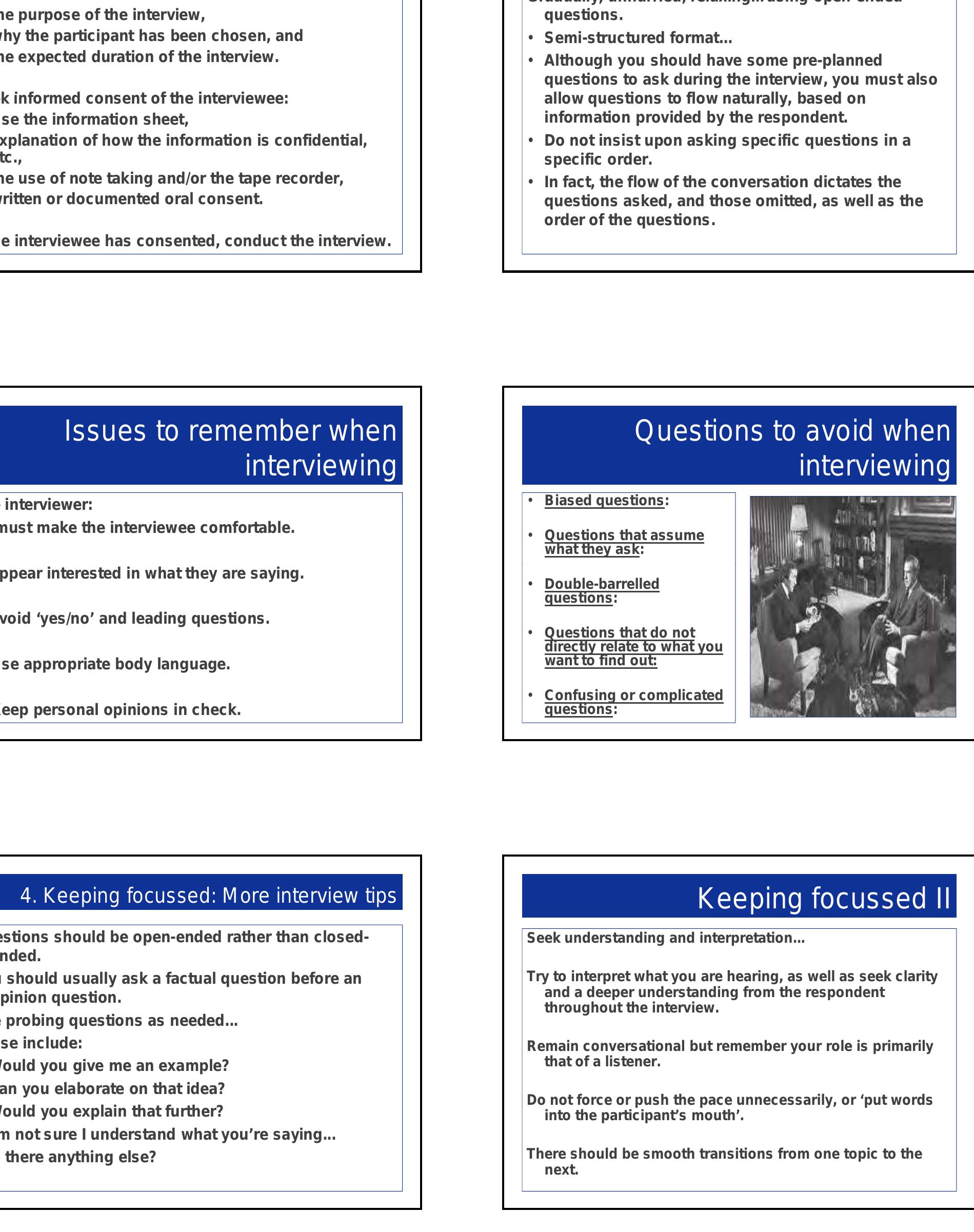 (PDF) Interviewing for research and analysing qualitative data: An ...