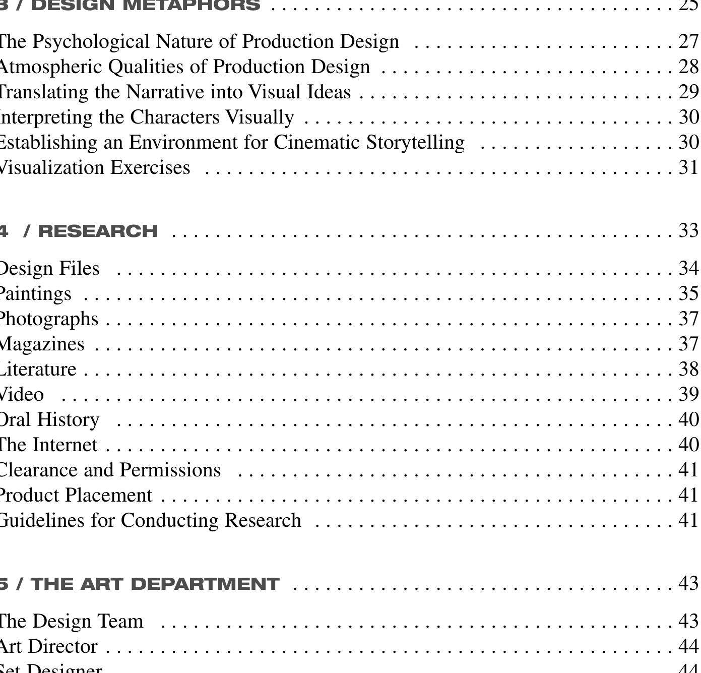 Production Design File (PDF) Production Design