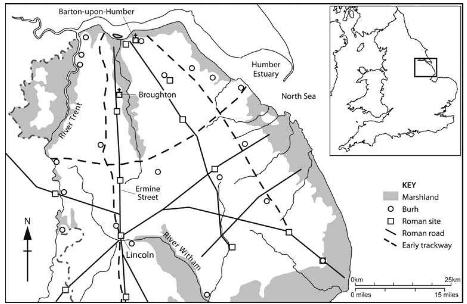 Mllus. 1 map of lindsey (adapted from cox 1994, 36; courtesy