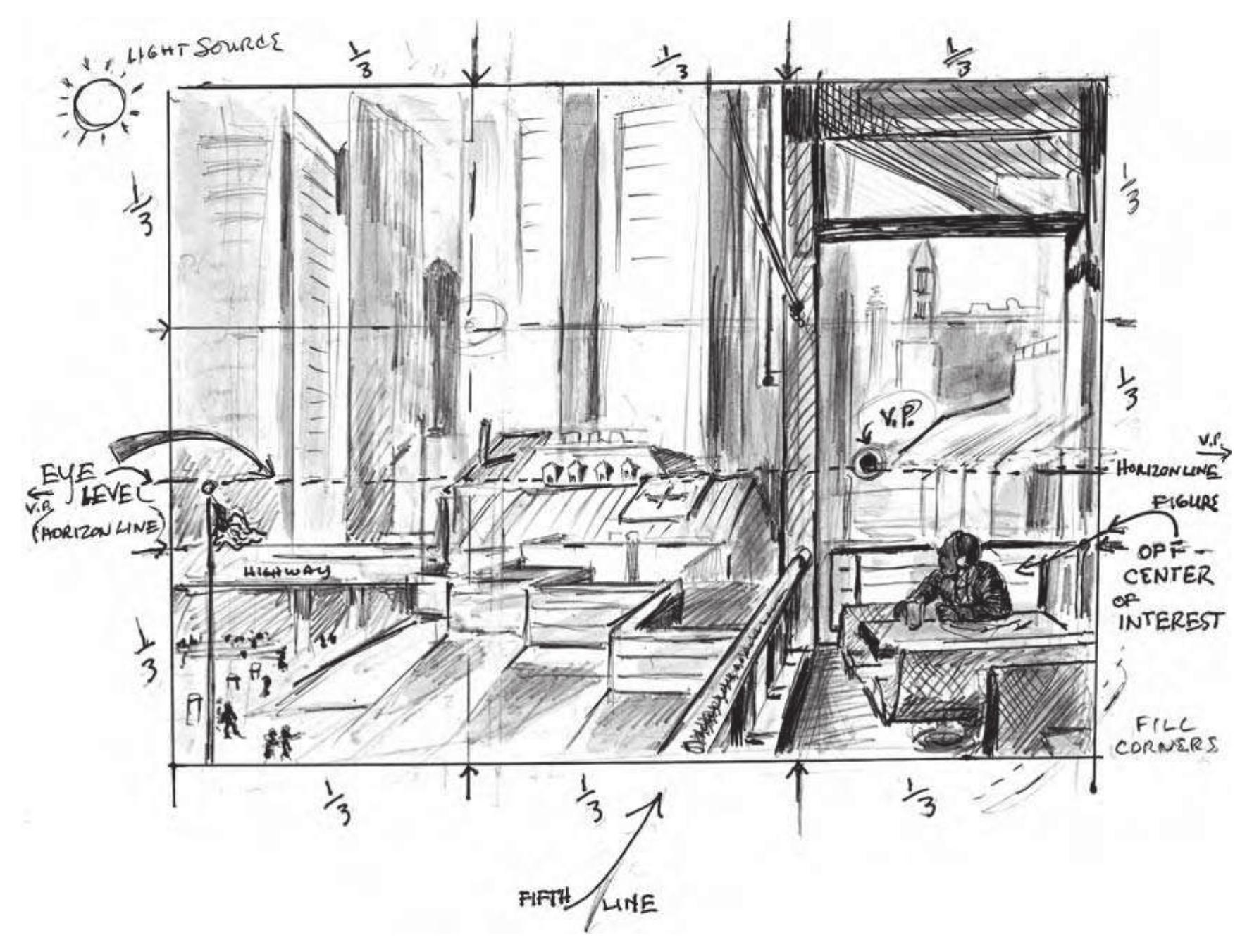 10 schematic drawing adapted for a new script.