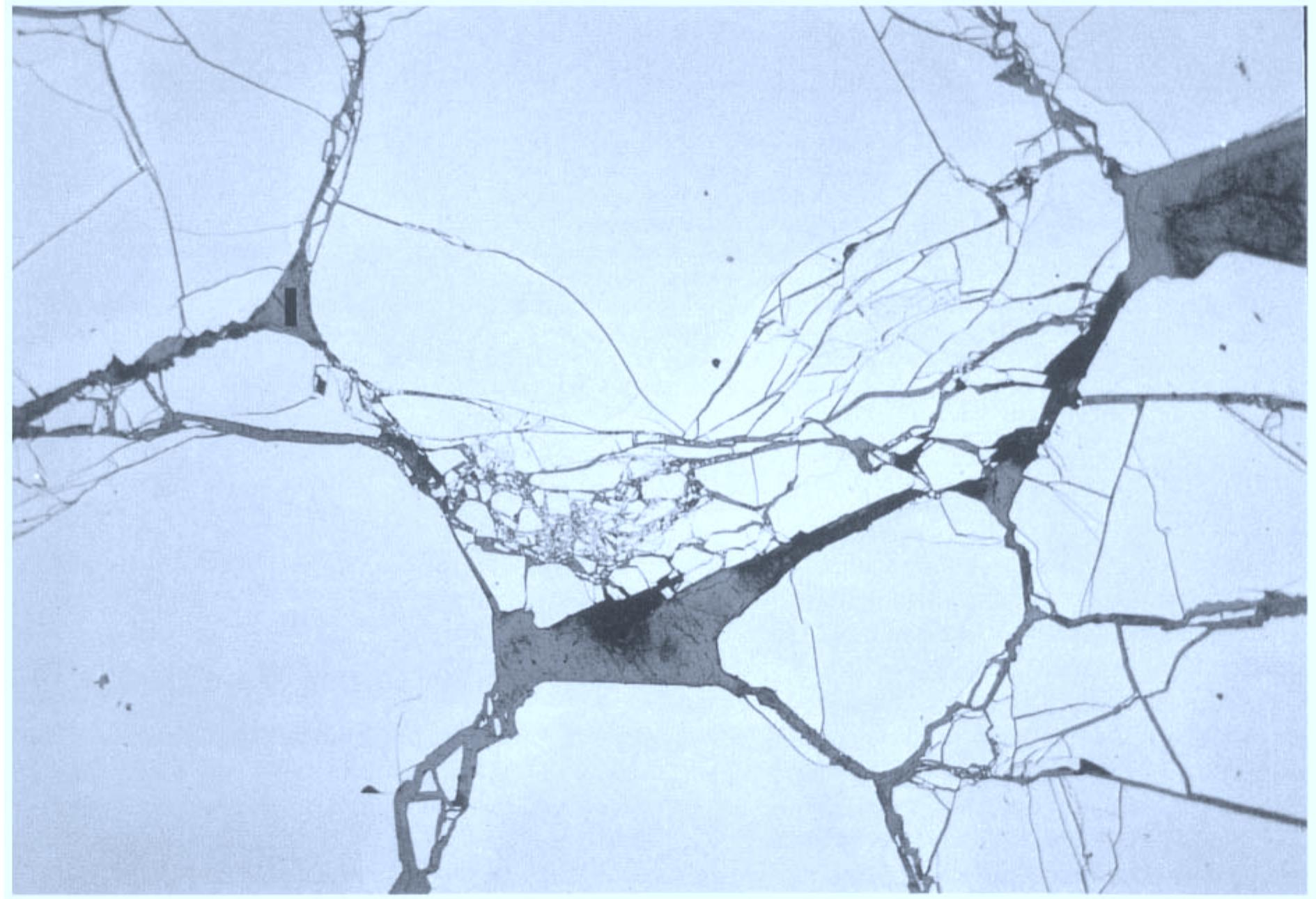 9. intragranular impingement microcracks. impingement