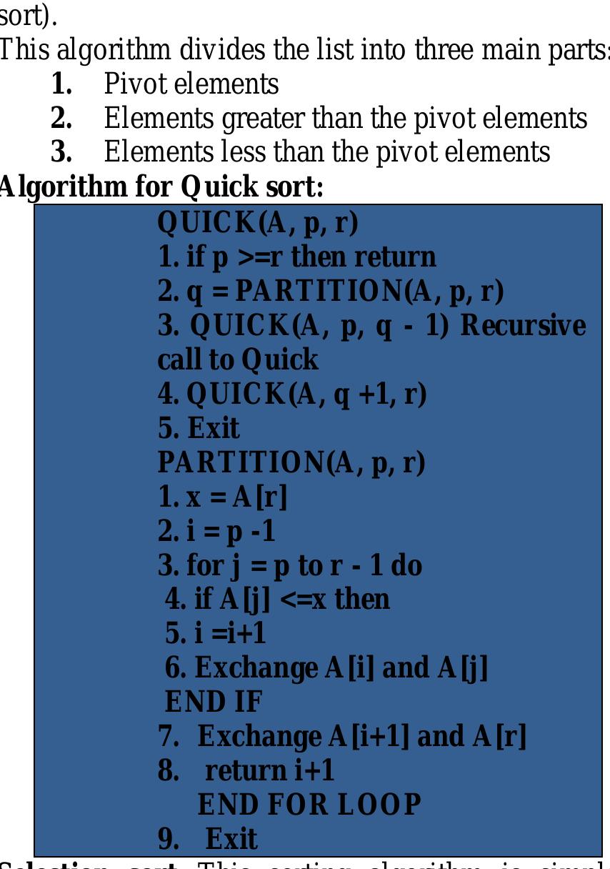 (PDF) A Comparative Study of Sorting Algorithm Based on Their Time ...